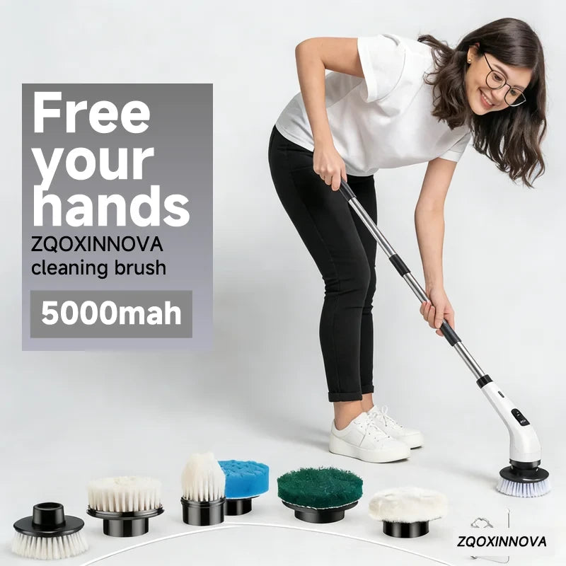 Electric Cordless Spin Scrubber